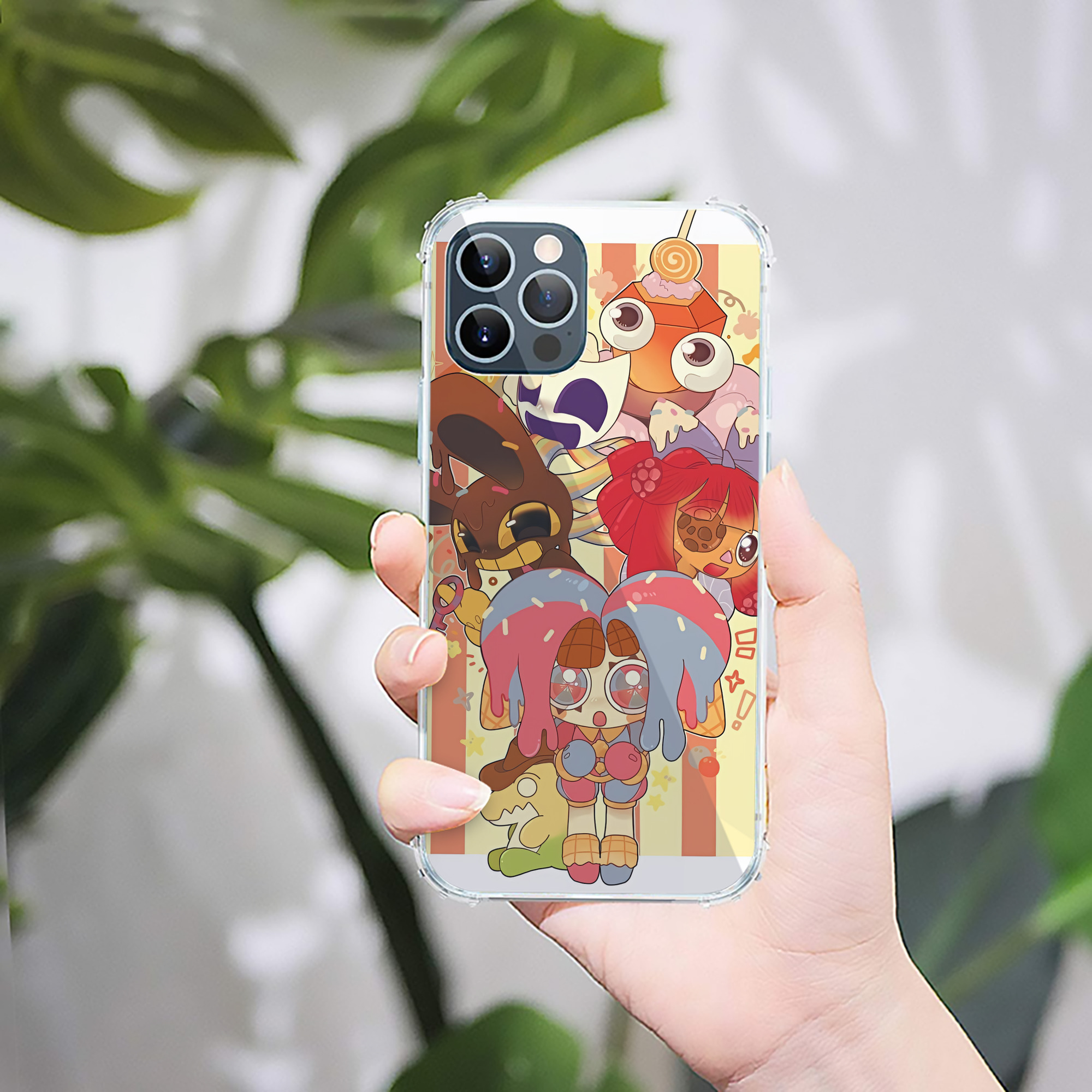（画像用） アンパンマン Anpanman 【iPhone 12シリーズ対応】透明スマホケース（クリアソフトケース）